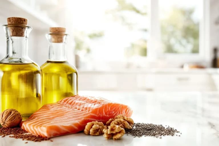 Omega 3 und Omega 6 in verschiedenen Lebensmitteln